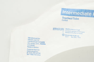 Mallinckrodt 86454 Intermediate Hi-Lo Tracheal Tube Cuffed 9.0mm I.D.